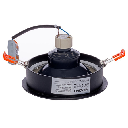 Oprawa Podtynkowa Halogenowa REDONDO Czarna 1xAR111 GU10 Milagro