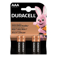 Baterie Alkaliczne Duracell Basic AAA LR03 Blister 4szt