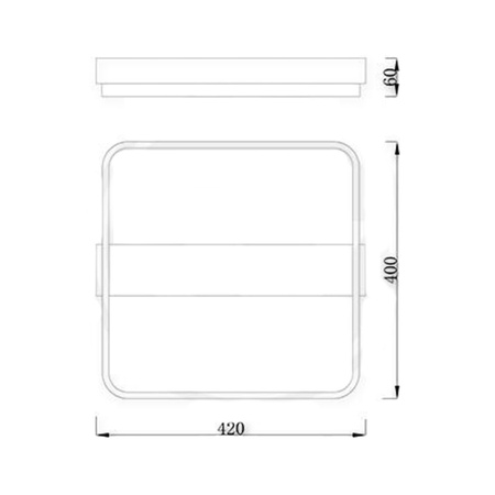 Lampa Sufitowa Żyrandol LED Galax 40W czarny + Pilot
