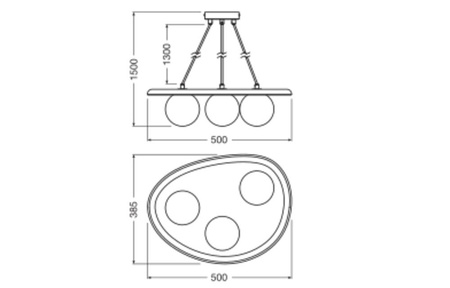 Lampa Sufitowa Wisząca Dekoracyjna G9 Szary Beton Decor Ledvance