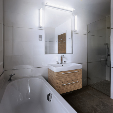 Lampa Łazienkowa LED Kinkiet Nad Lustro Ściemnialny 12W 1200lm CCT Biały IP44 60cm Obris Ledvance