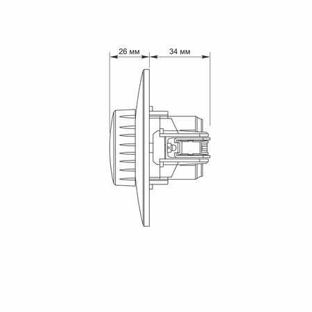 Ściemniacz LED 200W 10A Natynkowy Biały BINERA VIDEX