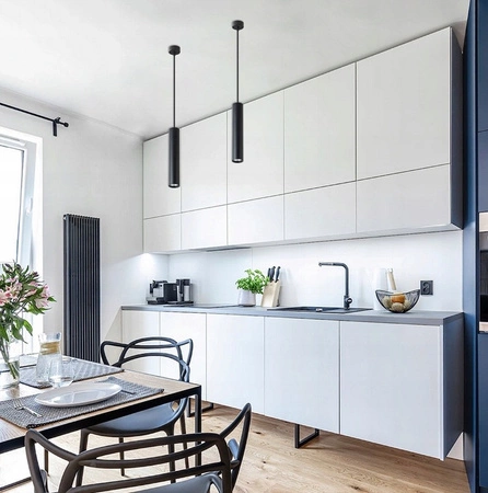 Lampa Wisząca Sufitowa KEON GU10 Regulowana Tuba Czarna MASTERLED