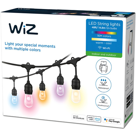 Girlanda Ogrodowa LED Łańcuch Świetlny 12W RGB SMART WiFi WiZ