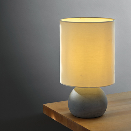 Lampa Stołowa Oprawa Biurkowa Stojąca Dekoracyjna E27 Beżowy Szary USB-C Decor Ledvance