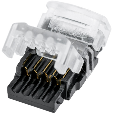 Złączka do taśm LED 4PIN RGB 2-stronna zatrzask 10mm