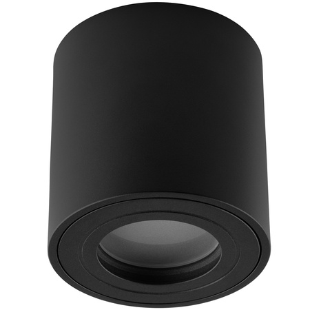 Oprawa Natynkowa HALOGENOWA Spot Tuba Stała EGIO GU10 LUMILED Okrągła IP44 Hermetyczna Czarna 83mm