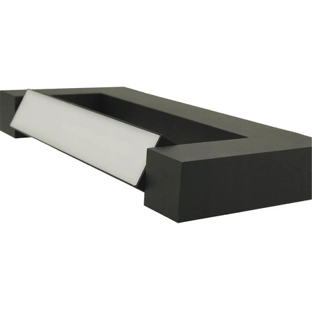 Lampa nad Lustro LOVIS Kinkiet LED Łazienkowa Ścienna 12W 840lm Czarna Neutralna 60cm IP44 360°