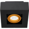Oprawa Natynkowa HALOGENOWA Ruchoma GU10 Kwadrat Czarna 85mm NEMO