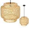 Lampa Wisząca Dekoracyjna Zwis Bambusowa E27 Boho Bonn Kobi