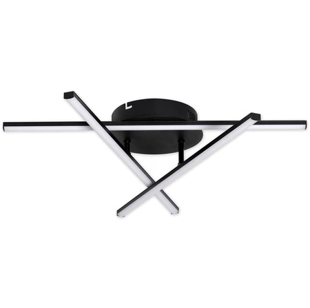 Lampa sufitowa geometryczna PLAFON LED żyrandol 27W 4000K czarny