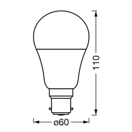 Żarówka LED B22d A60 9W 806lm 220° SMART+ WiFi CCT Ściemnialna Classic LEDVANCE