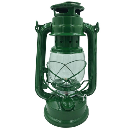 Lampa Naftowa Ogrodowa Zielona 24 cm z Knotem