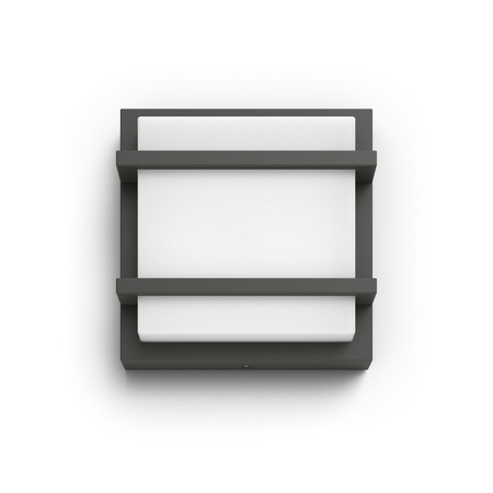 Kinkiet Ogrodowy Lampa Elewacyjna Zewnętrzna LED 3.8W 800lm 2700K Antracyt Petronia Ultra Efficient Philips