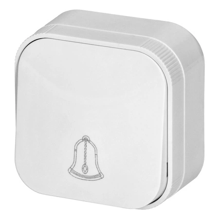 Dzwonek Przycisk Dzwonkowy ToDo Natynkowy IP20 ORNO BIAŁY