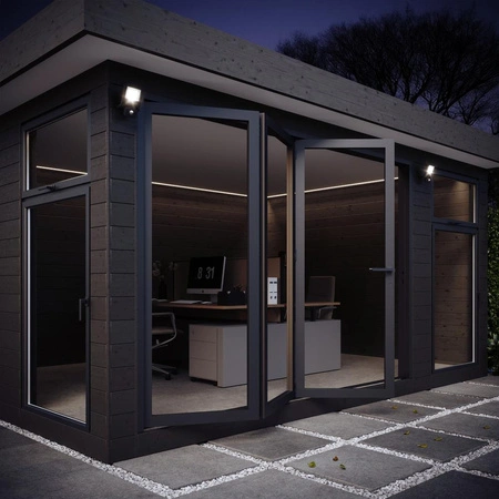 Naświetlacz LED Halogen Zewnętrzny Reflektor z Czujnikiem Ruchu i Zmierzchu 30W 3000K Ciepła 3000lm Szary IP44 Endura Osram