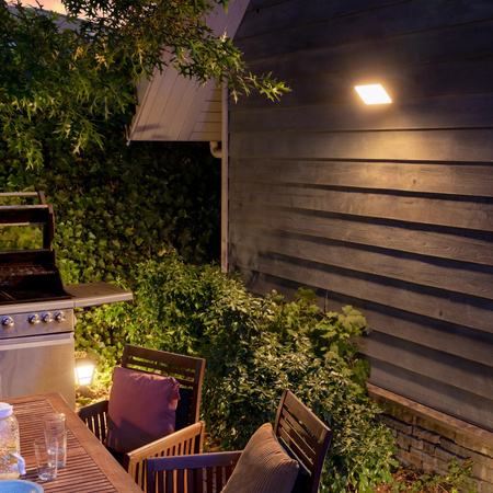 Naświetlacz LED Lampa Reflektor 20.5W 2600lm IP44 2700K Ciepła White Czarna Inteligentna SMART Zigbee Bluetooth Welcome Philips HUE