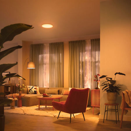 Plafon LED Lampa Sufitowa 40W 2700-6500K ŚCIEMNIALNY CCT 48cm WINCEL + PILOT PHILIPS