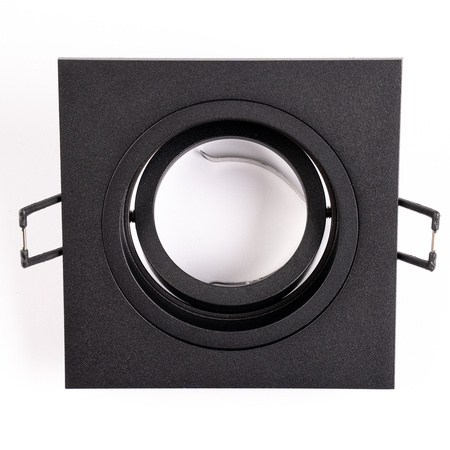 Oprawa HALOGENOWA Podtynkowa Ruchoma GU10 MR16 Kwadrat Czarna CASSIO LUMILED