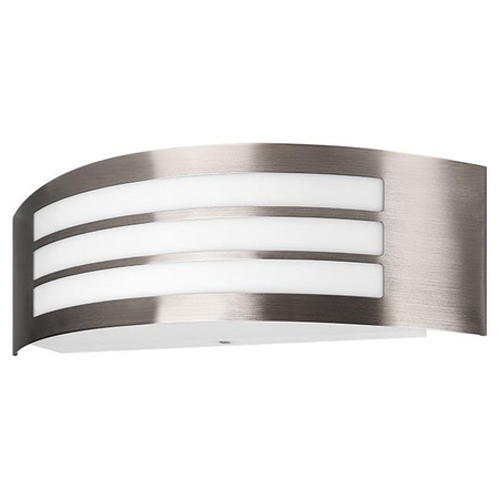 Kinkiet Ogrodowy Elewacyjny Lampa Zewnętrzna E27 INOX IP44 DORIS