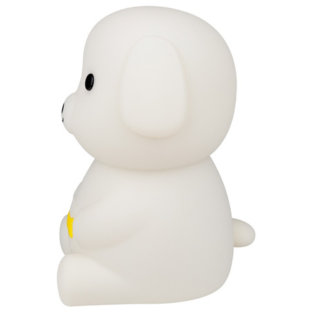 Lampka Nocna Dekoracyjna Pies Dziecięca LED 2.5W 18lm 3000K Ciepła RGB 360° Biała Masterled