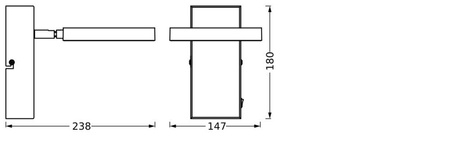 Lampa LED Ścienna Sufitowa Kinkiet Oprawa Natynkowa 11W 340lm CCT Dekoracyjna Biały Spot Saturn Ledvance