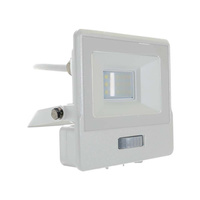 Naświetlacz LED 10W 735lm 4000K IP65 Biały z czujnikiem ruchu i funkcją CUT-OFF Samsung Chip VT-118S-1-W V-TAC