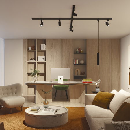 Lampa Wisząca na Szynę Oświetleniową Szynoprzewód LED GU10 Jednofazowa Czarna EasyLink Paxie Philips