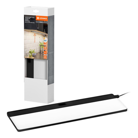 Lampka Podszafkowa LED Listwa Meblowa z Czujnikiem Ruchu Bezramkowa 5W 220lm CCT Ściemnialna Czarny 30x10cm Undercabinet Ledvance