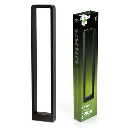 Lampa Ogrodowa Słupek Zewnętrzny Stojący LED 10W ERICA 80cm LUMILED