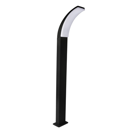 Lampa Ogrodowa LED Słupek Zewnętrzny Stojący 12W 1600lm 4000K Neutralna 180° Czarna IP44 Amy Sanico Goldlux