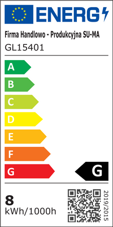 Lampa Ogrodowa Zewnętrzna Stojąca SŁUPEK LED Evo GL15401 8W 560lm 4000K Neutralna 30cm Su-Ma