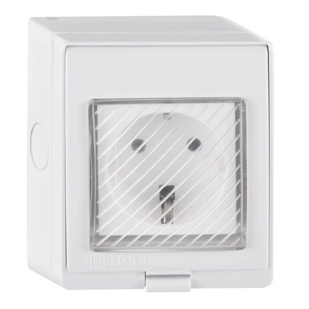 Inteligentne Gniazdo Natynkowe Zewnętrzne Wifi SMART Tuya IP55 16A