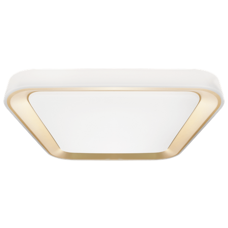 Plafon LED Lampa Sufitowa Natynkowa Złoty kwadratowy QUADRO 66W 50 cm CCT + Pilot Milagro