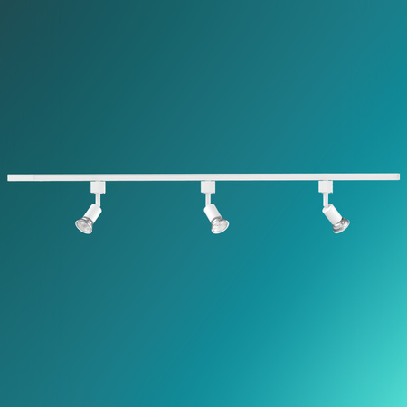 Zestaw Szynowy Lampa Sufitowa Szynoprzewód 1m + 3x Reflektor Szynowy LED GU10 Jednofazowy Biały EasyLink Tobia Philips