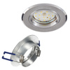Oprawa Podtynkowa GU10 Halogenowa Wpuszczana Spot Oczko Chrom Okrągła Kobi