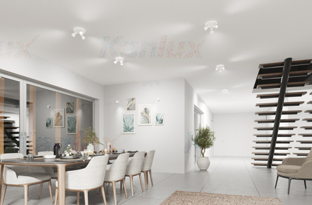 Oprawa lampa sufitowa ENALI 3xGU10 biała Kanlux