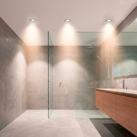 Oprawa HALOGENOWA Podtynkowa Ruchoma Okrągła AURELI Biała Blacha MR16 GU10