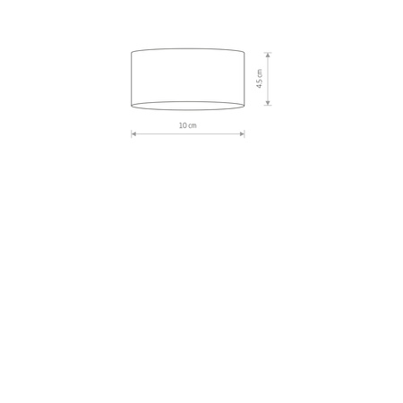 Oprawa Natynkowa Sufitowa GX53 SPOT TUBA Biała FLEA 8202 Nowodvorski