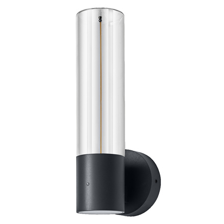 Kinkiet Ogrodowy Lampa Elewacyjna Zewnętrzna LED z Czujnikiem Zmierzchu 8W 600lm 3000K Ciepła Szary IP54 Endura Osram