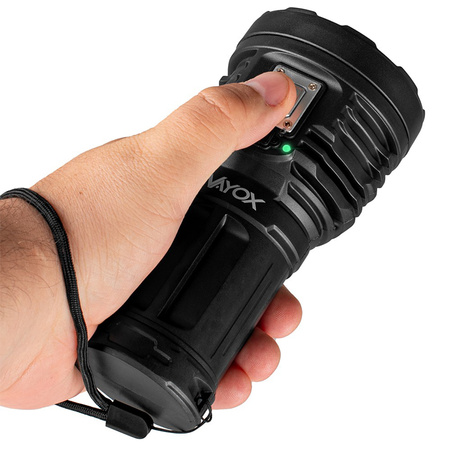 Latarka Szperacz Lampka Ręczna Mocna 600lm 8xLED + COB VA0114 VAYOX