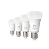 4x Żarówka LED E27 A60 9W = 60W 806lm 2000-6500K CCT + RGB SMART Inteligentna Bluetooth ZigBee White and Color Ambiance Philips HUE