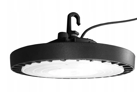 Lampa LED High Bay Wisząca Przemysłowa 150W 4000/5000/6000K CCT 90° Czarna IP65 Masterled
