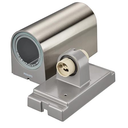 Kinkiet Ogrodowy Lampa Elewacyjna Zewnętrzna 2x GU10 IP44 Szara Nightingale Philips