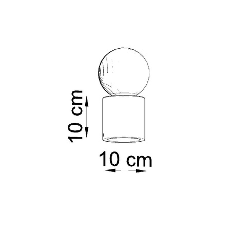 Lampa Biurkowa Stojąca Stołowa Nocna E27 Cylindryczna Szara Industrialna Salgado Sollux