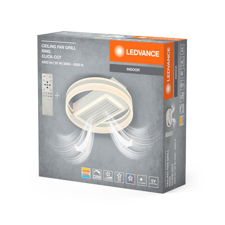 Plafon LED Lampa Sufitowa Natynkowa 55W 3100lm 3000K - 6500K CCT Ściemnialna Biały 50cm Ceiling Ledvance