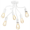 Lampa Sufitowa HILDA 6xE27 Biała LM-6.154 Lamkur