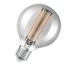 Żarówka LED Dekoracyjna G80 Kula E27 11W = 42W 500lm 1800K Ciepła 320° Dymiona Filament Ściemnialna Vintage 1906 Osram
