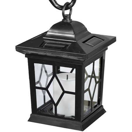 Lampa Solarna Ogrodowa LED Wbijana Ozdobna Latarenka Lampion Płomień Efekt Ognia