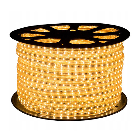 Taśma LED Pasek 230V 6W 60LED SMD 2835 Ciepła IP68 9mm 1m